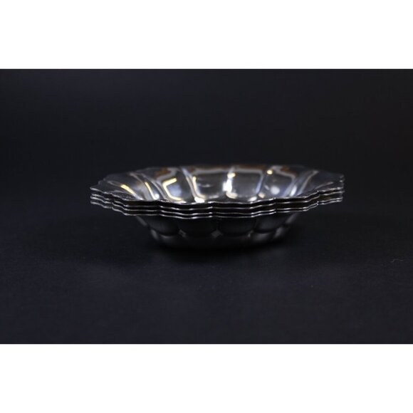 Vintage BIRKS Rideau plate nut dishes set of 4, small fingerbowls open salt - Picture 7 of 10
